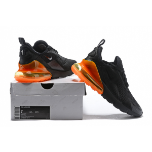 евтини nike air max 270 мъжки обувки черно оранжево продажба